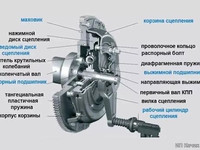 Устройство сцепления автомобиля